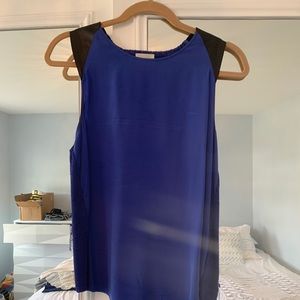 Parker Silk and Leather Top